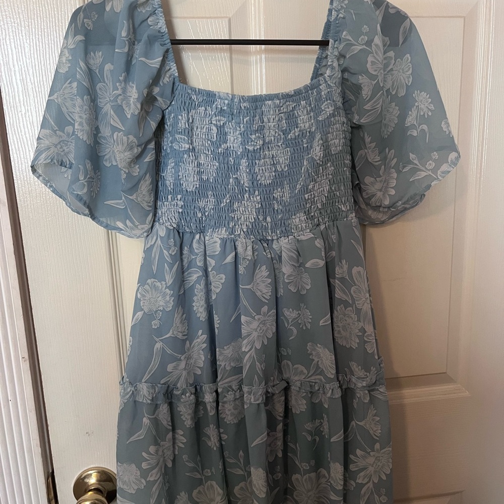 Justify Blue Floral Dress